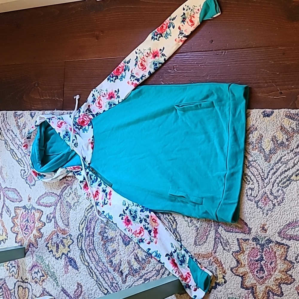 Floral hoodie